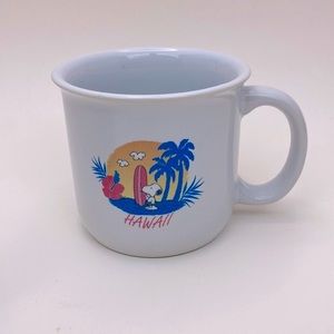 Snoopy Hawaii Surfboard Peanuts mug NWT Snoopy surfboard Hawaii